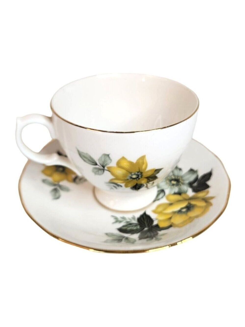 Vintage Queen Anne Bone China Tea Cup & Saucer Set